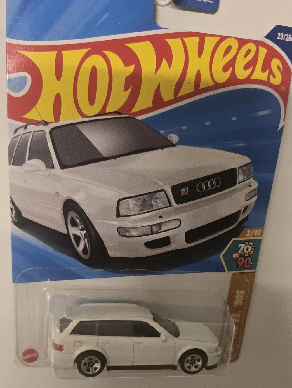 1994 Audi Avant RS2 Hot Wheels HW 70s vs 90s 2/10 White Diecast